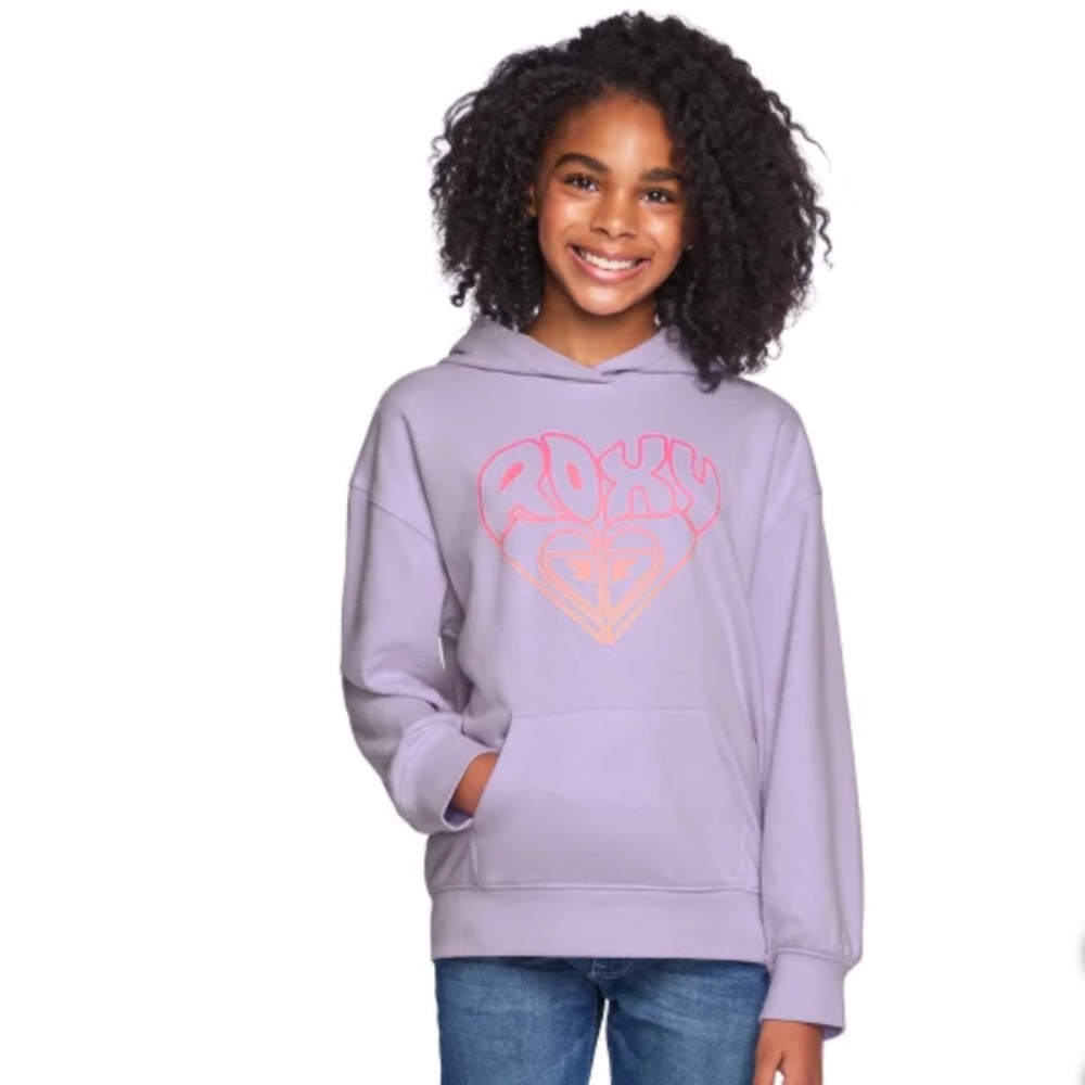 ✨NWT Roxy Youth Mineral Wash Hoodie - Purple (Size L/14-16) | Cute & Comfy✨